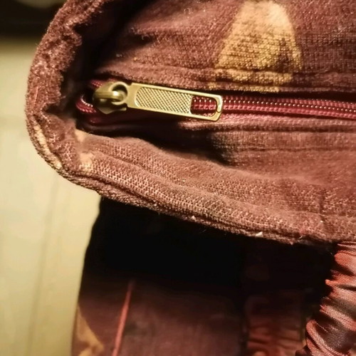 Handmade shoulder bag like new, red