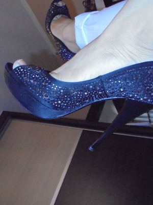 Gianna Kazakou pumps new, size 38, black with silver studs
