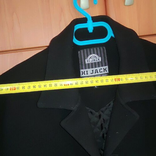 Men's coat used, black, size L