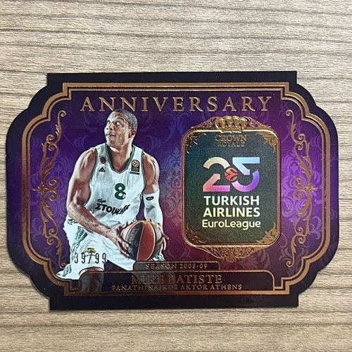 2024-25 Panini Crown Royale Euroleague Basketball Anniversary Mike Batiste card like new
