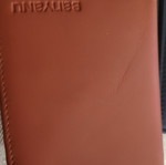 Leather wallet set new, black and brown, 2 pieces