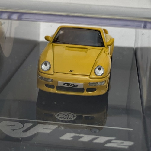 RUF CTR2 Blossom Yellow 1995 Porsche 911 993 PARA64 1/64 scale model car