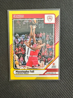Moustapha Fall 2024-25 Panini Donruss EuroLeague Card #99 Olympiacos Piraeus new