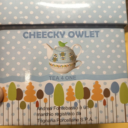Andrea Fontebasso 1760 Cheeky Owlet Tea for One porcelain set new