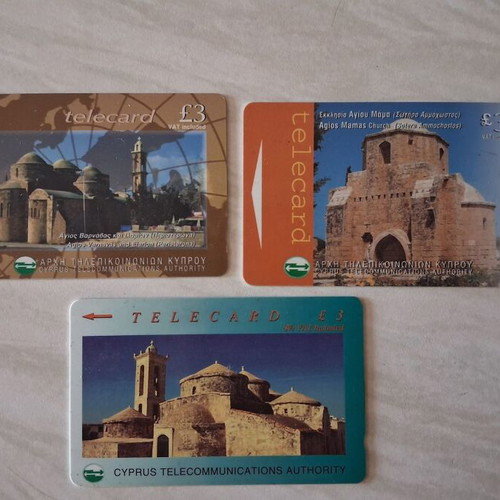 Phone cards used, pack of 15 from Greece and abroad