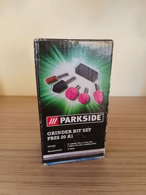 Parkside Grinder Bit Set PBZS 20 A1 like new, missing right red part