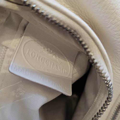 Longchamp shoulder bag used, white