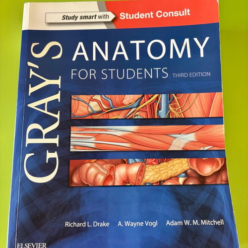 Gray's Anatomy for Students 3rd Edition like new, English
