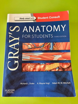 Gray's Anatomy for Students 3rd Edition like new, English
