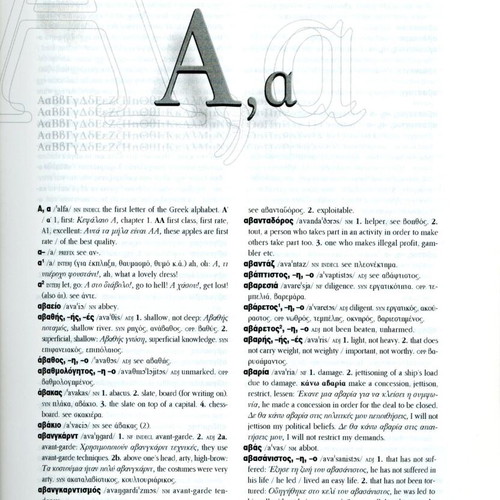 Greek English Dictionary like new by Giannis Rizos
