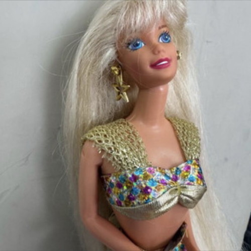 Retro Barbie Mermaid 1995 Jewel Hair