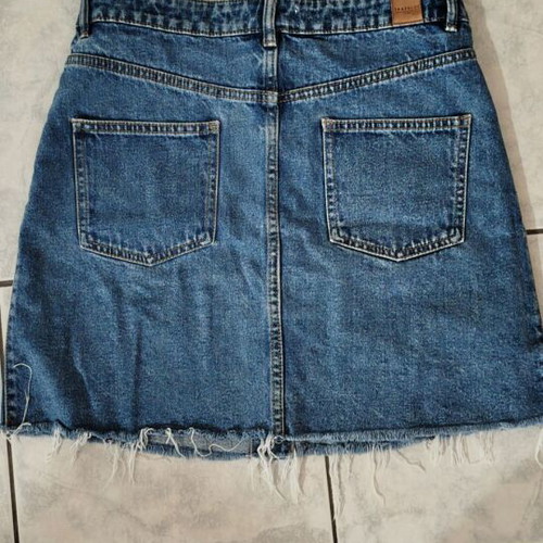 Denim skirt like new, size L, blue