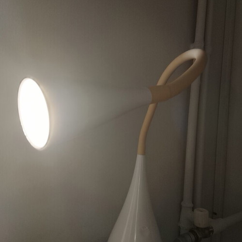 Led touch desk lamp with flexible neck, modern design