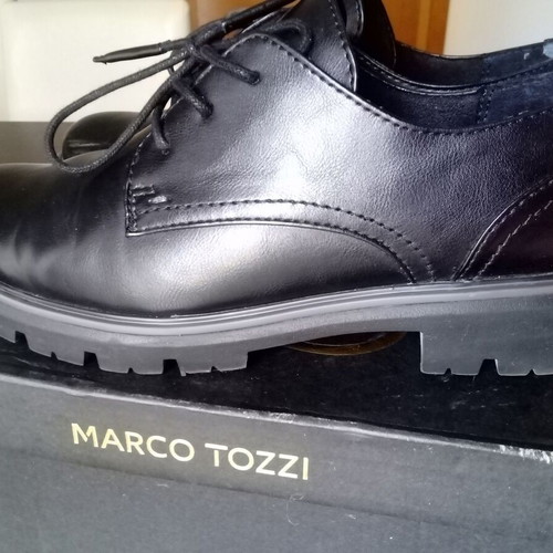 Oxfords women's Marco Tozzi size 39 like new, black