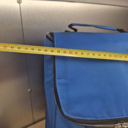 Insulated Cooler Bag 2-Compartment Blue like new, portable 35x25x15 cm