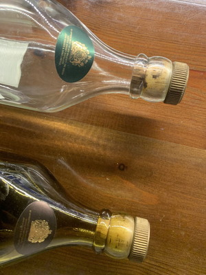 Johnnie Walker συλλεκτικά άδεια μπουκάλια Gold Label 18yo Centenary και Green Label 15yo μεταχειρισμένα