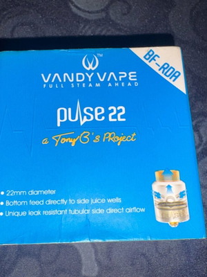 Vandy Pulse 22 atomizer used without accessories