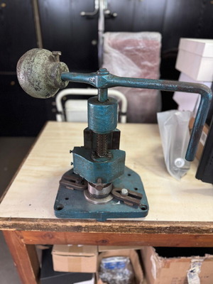 Jewelry press used, small tabletop tool for many tasks