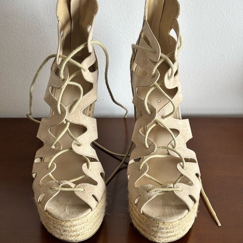 Espadrille platform Migato beige nude like new