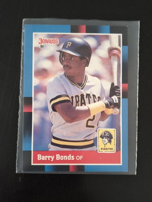 1988 Donruss Barry Bonds Baseball Card like new