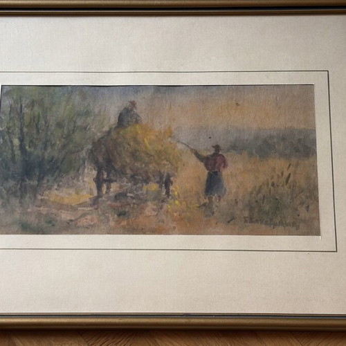 Two Watercolors S. Kakavrakas used