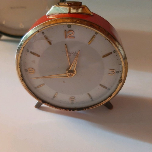 Antique clocks used, set of 3 wind-up from 1950s-60s