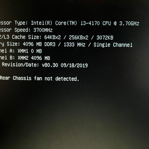 Computer set i3-4170 LGA 1150 4GB ram like new