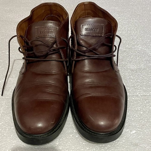 Kricket men's leather chukka boots like new, brown, size 44