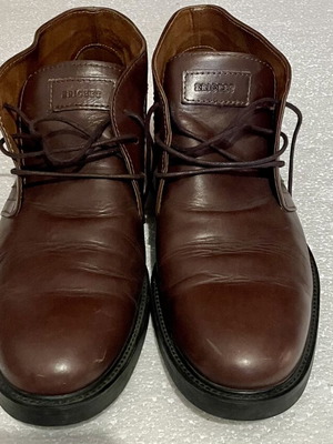 Kricket men's leather chukka boots like new, brown, size 44