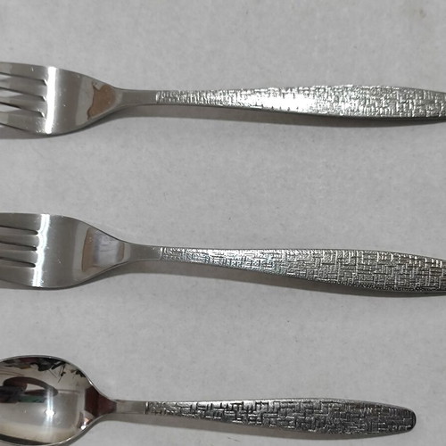 TWA Vintage Cutlery Set used, airline knives forks spoons