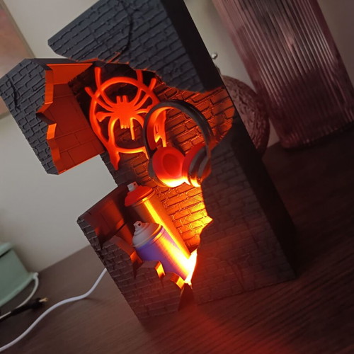 Spider-Man Miles Morales Lightbox lamp new, themed design