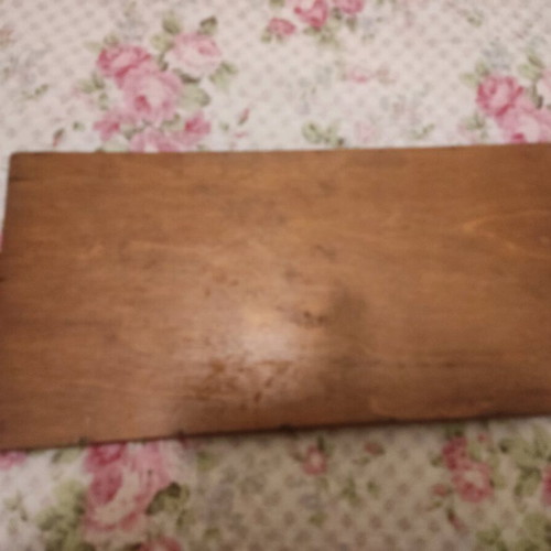 Marquetry tray used, wooden, 45 cm length