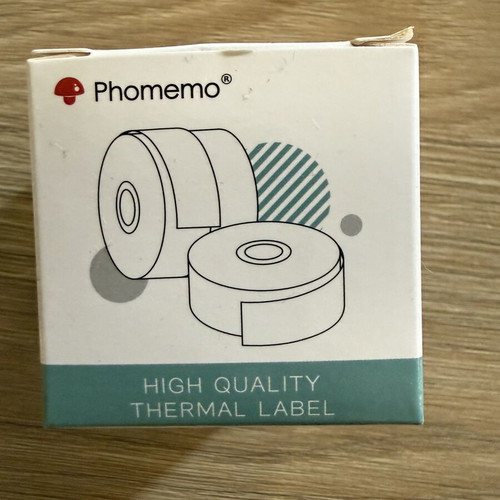 Phomemo T02 portable thermal printer with extra paper roll