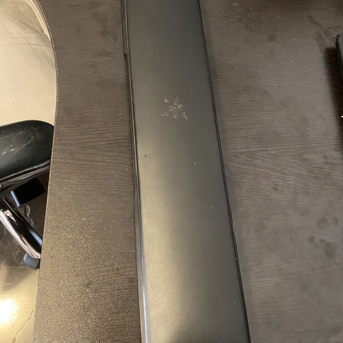 Razer Leatherette Wrist Rest used with memory foam ergonomic support