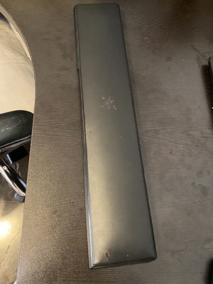 Razer Leatherette Wrist Rest used with memory foam ergonomic support