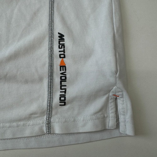 Musto Men's Polo Shirt L used, white, cotton and polyester