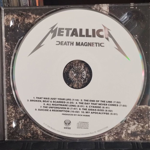 Metallica Death Magnetic CD used signed with Beyond Magnetic CD