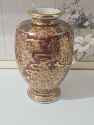 Satsuma vase used, 30 cm