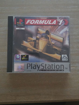 Formula 1 Platinum PS1 game used, complete with manual