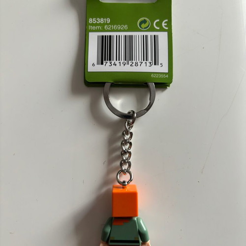 Lego Minecraft Alex keychain new