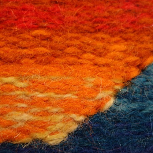 Woven wall hanging with sun new