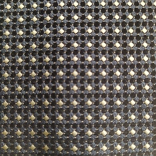 Silk men's tie handmade, like new, white and gray