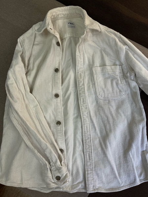 Zara jacket / shirt used, off white, size S