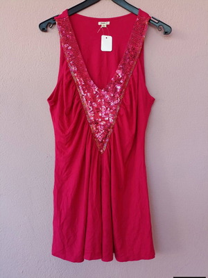 Studio Y Plus Size Top with Sequin Design, New, L-XXL