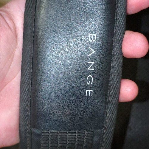 Bange men's shoulder bag black waterproof genuine leather new