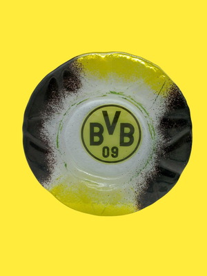 Handmade glass ashtray of BVB new