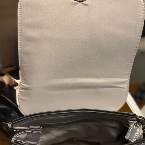 Stradivarius backpack new, silver