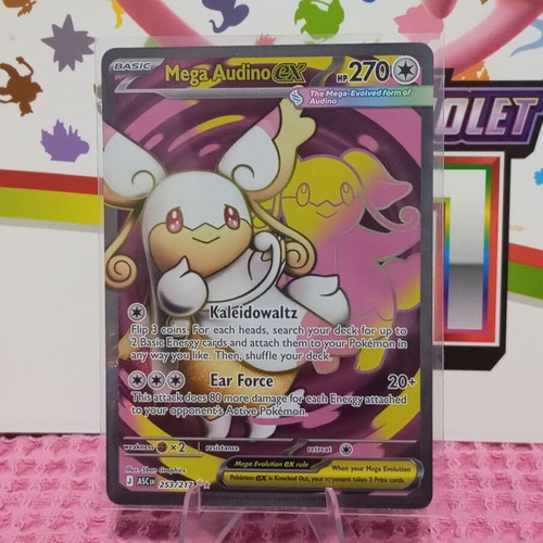 Pokemon Mega Audino ex card ASC 253 Ascended Heroes