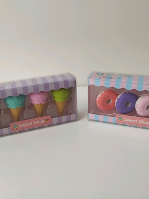 Sweet Home eraser set 8 pieces new