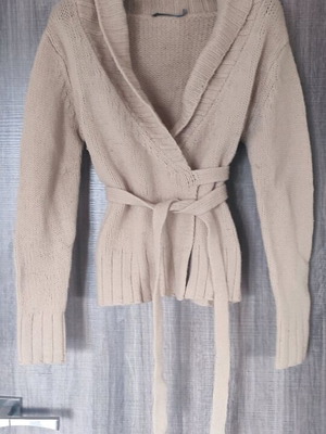 More and More cardigan used, wool, beige, size S